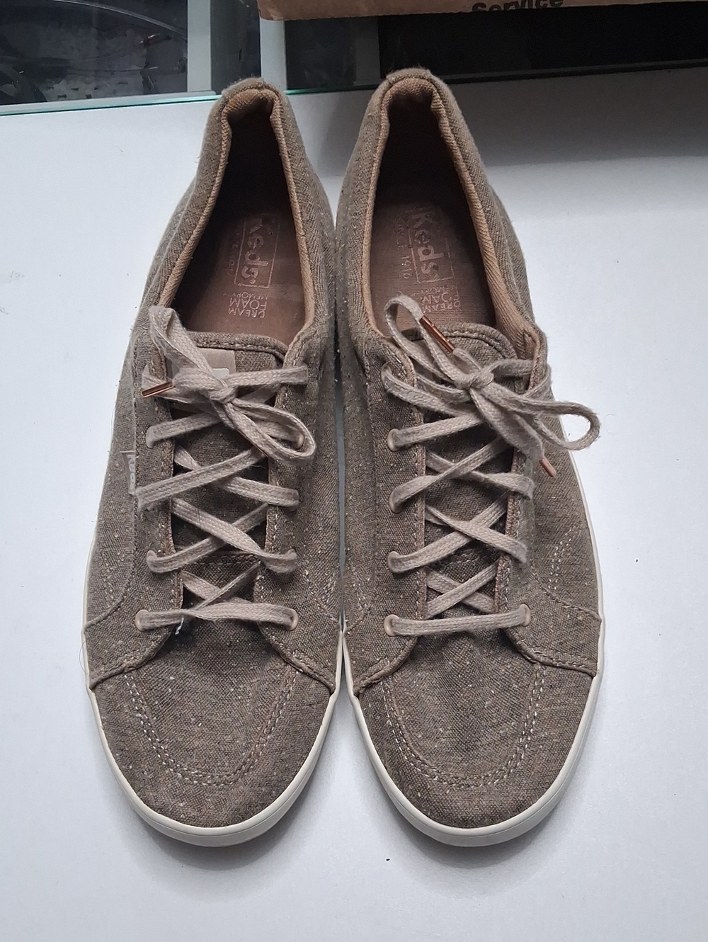 Keds Men's Lace-Up Sneakers in Taupe